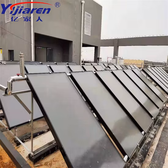 Aquecedor de água de placa plana de alta qualidade com coletor solar cromado preto